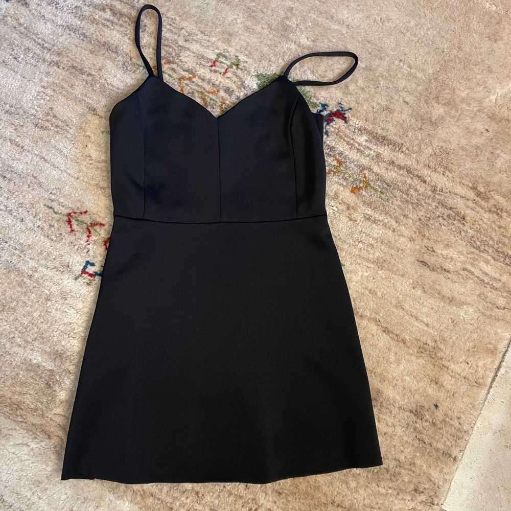 Mango Black Sheath Mini Dress Spaghetti Strap
